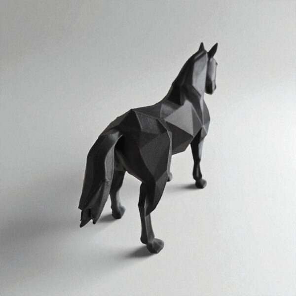 6880531038_elegantnaya-figura-loshadi.jpg Елегантна фігура коня у стилі Low Poly - Скульптура кінь сучасний декор для дому та офісу
