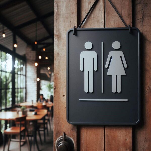 6882798182_tablichka-toilet-.jpg Табличка Toilet — стильний знак для дверей туалет чоловіки/жінки для туалету кафе або офісу для бізнесу
