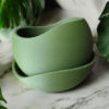 6885757134_kashpo-leaf-green.jpg Кашпо Leaf Green — природна гармонія у сучасному дизайні Декоративне кашпо з піддоном Горщик для квітів