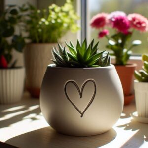 Кашпо Heart Love — тепло, ніжність і стиль у кожній деталі Кашпо з сердечком — декоративний акцент для дому