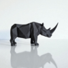 Статуетка геометрична фігура носорога Rhino Sculpture — арт-декор для офісу, кабінету, вітальні, полиці та подарунка
