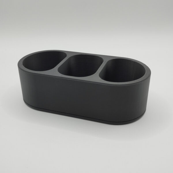 Органайзер вертикальна підставка з трьома секціями Minimal Organizer — настільний тримач для пультів, ручок, косметики, кабелів і дрібних аксесуарів