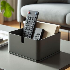 Органайзер для пультів і аксесуарів мінімалістична коробка Minimal Box — настільний контейнер для вітальні, телефону, блокнотів, косметики та офісних дрібниць
