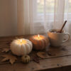 Декоративний підсвічник у формі гарбуза Mini Pumpkin Light — осінній свічник для LED-свічки, свічки-таблетки, дому, кав’ярні та подарунка