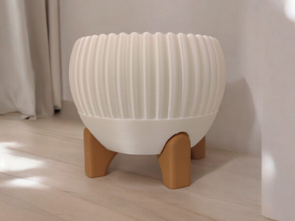 6891045759_tsvetochnyj-gorshok-na.jpg Квітковий горщик на ніжках Ribbed Bowl — фактурне кашпо для рослин, сукулентів, орхідей, фікусів і сучасного інтер’єру