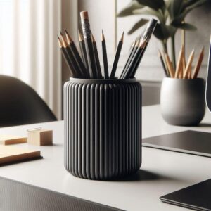 Органайзер для ручок, олівців і пензликів Designer — настільна підставка з вертикальним рельєфом для канцелярії, косметики та аксесуарів