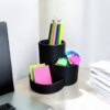 6891153676_organajzer-trio-desk.jpg Настільний органайзер для ручок, олівців і аксесуарів Trio Desk — підставка з трьома секціями для канцелярії, косметики, дрібниць і робочого столу