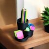 6891153679_organajzer-trio-desk.jpg Настільний органайзер для ручок, олівців і аксесуарів Trio Desk — підставка з трьома секціями для канцелярії, косметики, дрібниць і робочого столу