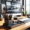 6891156821_organajzer-desk-master.jpg Настільний органайзер для канцелярії Desk Master — багатосекційна підставка з 9 відділеннями для ручок, олівців, кабелів, флешок і дрібниць