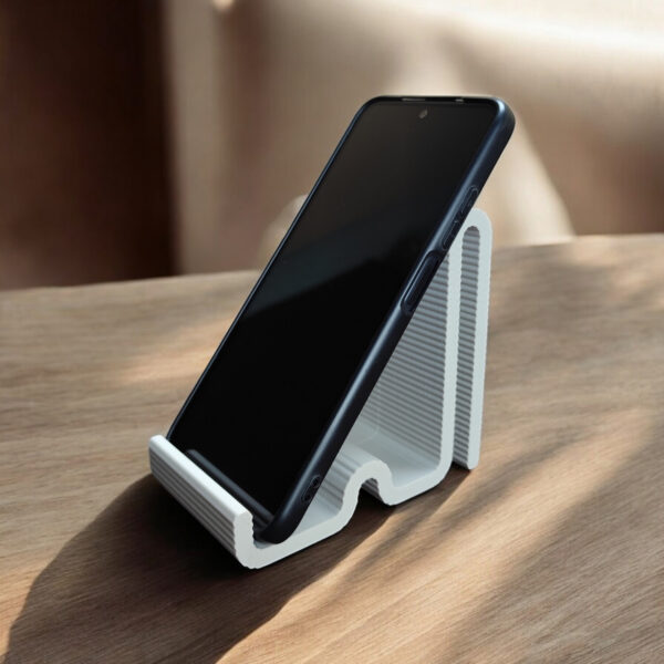 6891320943_podstavka-dlya-telefona.jpg Підставка для телефону Wave Dock — рельєфна настільна підставка для смартфона, відео, дзвінків, дому, офісу та робочого столу