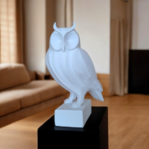Декоративна статуетка сови Tall Owl Statue — висока фігура сови для дому, офісу, полиці, кабінету та подарунка