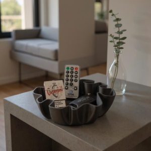 Декоративна чаша для ключів, прикрас і дрібниць Organic Wave Bowl — хвиляста підставка для дому, офісу, кухні та сучасного інтер’єру