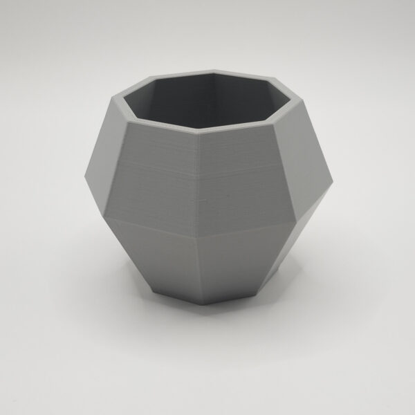Геометричне кашпо для рослин Polygon Stone Planter OP005 — горщик для сукулентів, кактусів, орхідей, зелені, декору дому та офісу