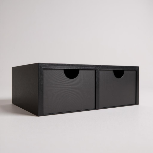 6901504794_minimalistichnyj-organajzer-s.png Органайзер з двома шухлядами для столу Desk Drawer Organizer MR025 — настільна тумба для канцелярії, кабелів, косметики, аксесуарів і дрібниць