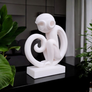 6903054354_dekorativnaya-statuetka-mavpa.png Інтер’єрна скульптура мавпи Monkey Balance Decor — декоративна статуетка для дому, офісу, студії та сучасного інтер’єру