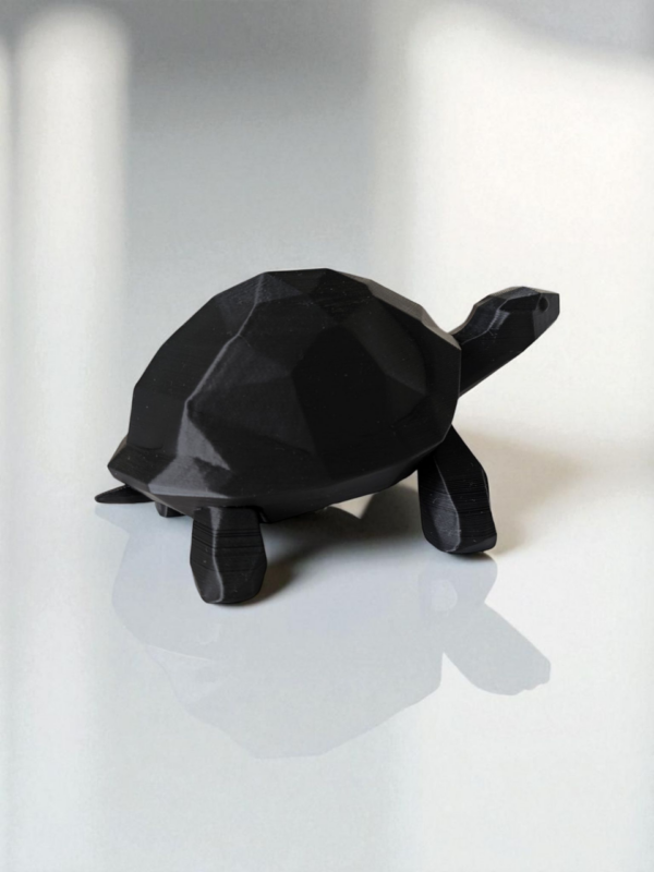 Декоративна статуетка черепахи Low Poly Turtle — геометрична фігура для дому, офісу, кав’ярні, фотозони та подарунка