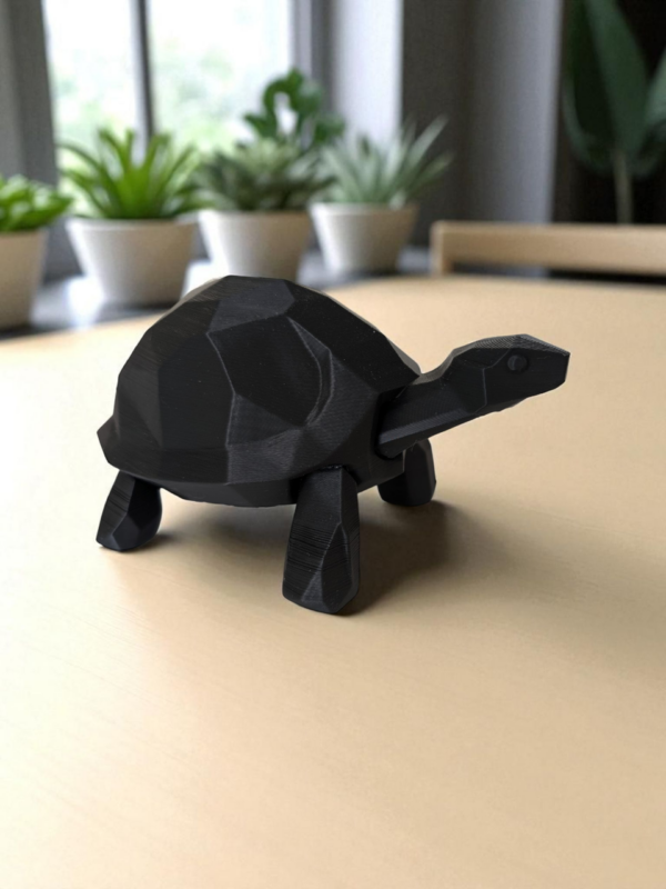 Декоративна статуетка черепахи Low Poly Turtle — геометрична фігура для дому, офісу, кав’ярні, фотозони та подарунка