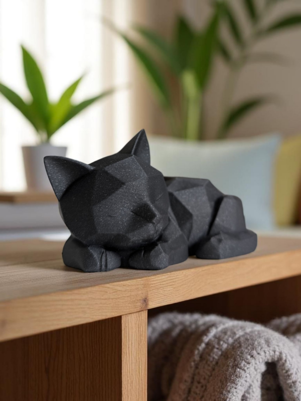 6911823243_geometricheskij-art-kot-v.png Декоративна статуетка кота Low Poly Cat — геометрична фігура кішки для дому, офісу, кав’ярні, фотозони та подарунка