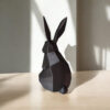 Декоративна статуетка кролика Low Poly Bunny — геометрична фігура для дому, офісу, кав’ярні, фотозони та подарунка