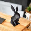 Декоративна статуетка кролика Low Poly Bunny — геометрична фігура для дому, офісу, кав’ярні, фотозони та подарунка