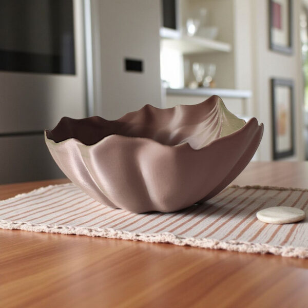 6914377870_sovremennaya-chasha-v.jpg Декоративна миска у формі листка Leaf Bowl — хвиляста чаша для декору, фруктів, свічок, прикрас, фотозони та сучасного інтер’єру