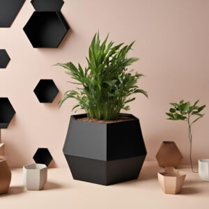 6917453068_kashpo-geohexa-.jpg Кашпо GeoHexa Facet Planter — геометричний горщик для рослин, сукулентів, інтер’єру, офісу та подарунка