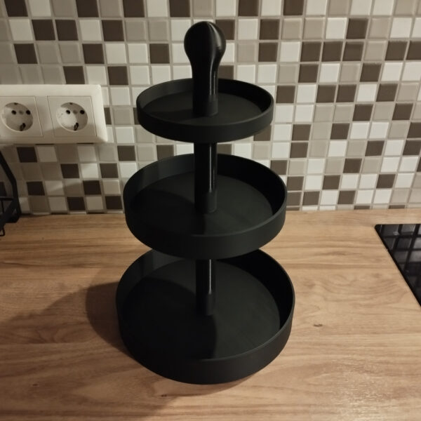 7002531053_trehurovnevaya-servirovochnaya-etazherka.jpg Трирівнева етажерка для сервірування Table Treat Tower — багатоярусна підставка для закусок, печива, солодощів, фруктів та святкового столу