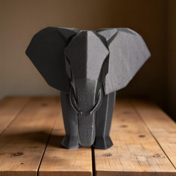 Статуетка слона Balance Elephant Decor — геометрична декоративна фігурка для дому, офісу, полиці та подарунка