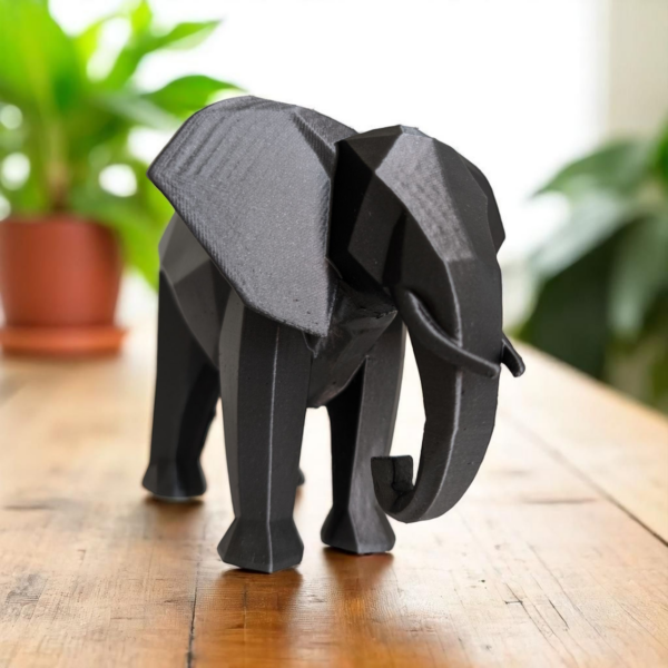 Статуетка слона Balance Elephant Decor — геометрична декоративна фігурка для дому, офісу, полиці та подарунка