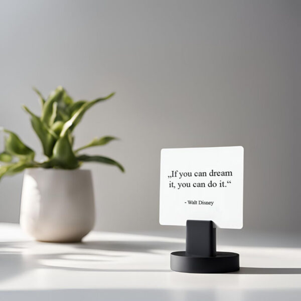Настільний тримач Note Stand Mini — мінімалістична підставка для карток, фото, цінників, меню та невеликих табличок