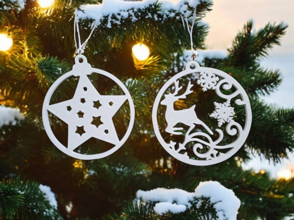7015253357_elochnye-igrushki-s.jpg Ажурні ялинкові підвіски Winter Ornament Set з екологічного пластику — новорічні прикраси для ялинки, подарунків, фотозон та святкового декору