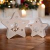 Новорічна зірка Snow Star Decor з екологічного пластику — декоративна фігура зі сніжинкою для ялинки, святкового інтер’єру та фотозони