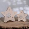 Новорічна зірка Snow Star Decor з екологічного пластику — декоративна фігура зі сніжинкою для ялинки, святкового інтер’єру та фотозони