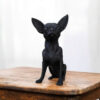Статуетка чихуахуа Mini Chihuahua Decor — декоративна фігурка собаки з екологічного пластику для дому, офісу та подарунка