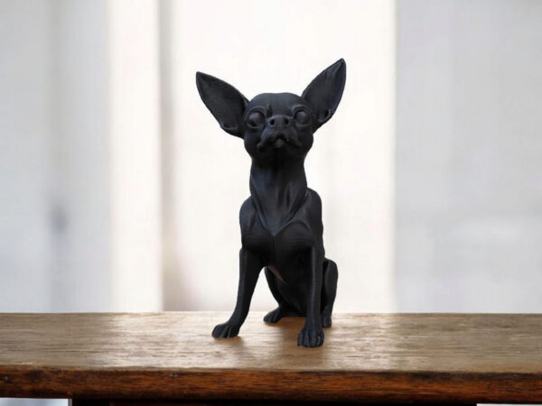 Статуетка чихуахуа Mini Chihuahua Decor — декоративна фігурка собаки з екологічного пластику для дому, офісу та подарунка