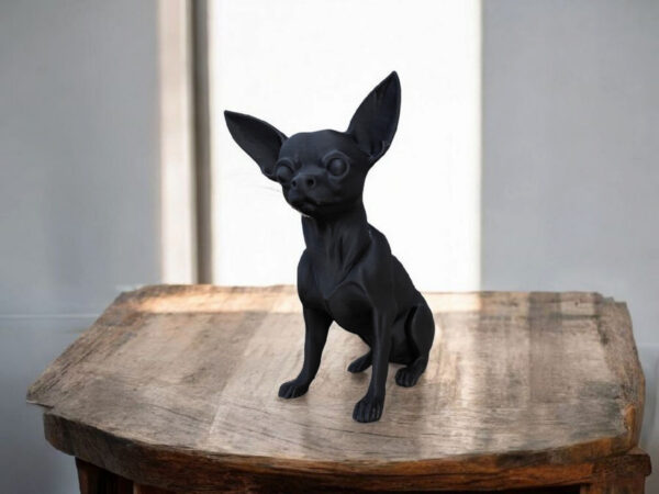 Статуетка чихуахуа Mini Chihuahua Decor — декоративна фігурка собаки з екологічного пластику для дому, офісу та подарунка