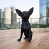 Статуетка чихуахуа Mini Chihuahua Decor — декоративна фігурка собаки з екологічного пластику для дому, офісу та подарунка