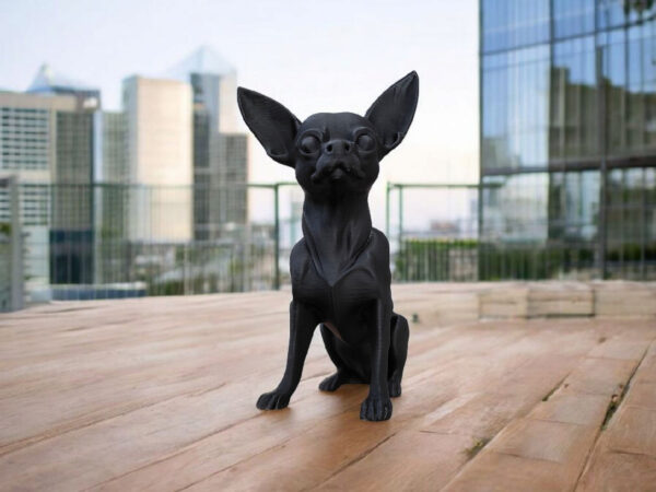 Статуетка чихуахуа Mini Chihuahua Decor — декоративна фігурка собаки з екологічного пластику для дому, офісу та подарунка