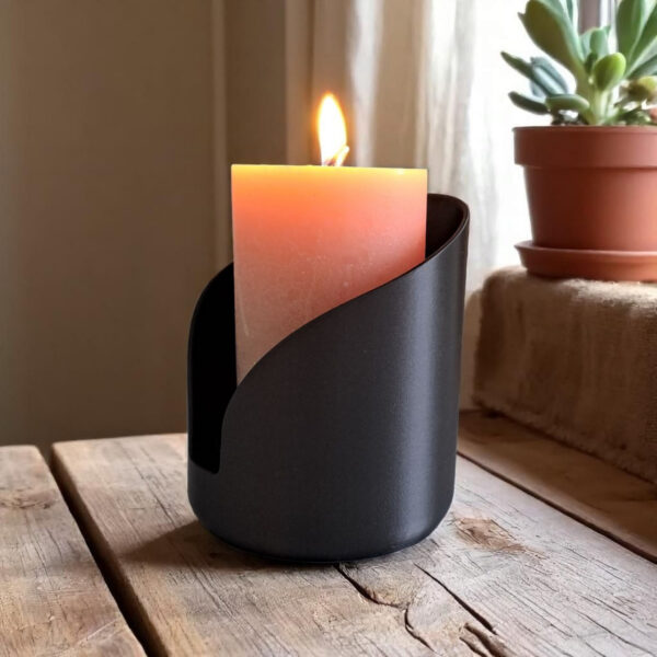 Хвилястий підсвічник Wave Candle Stand — декоративний тримач для циліндричної свічки, сучасного інтер’єру, затишку та подарунка