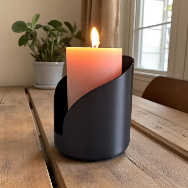Хвилястий підсвічник Wave Candle Stand — декоративний тримач для циліндричної свічки, сучасного інтер’єру, затишку та подарунка