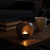 Круглий підсвічник Luna Dome Tealight — сферичний декоративний свічник для чайної свічки, затишного інтер’єру та м’якого світла