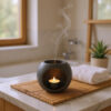 Круглий підсвічник Luna Dome Tealight — сферичний декоративний свічник для чайної свічки, затишного інтер’єру та м’якого світла