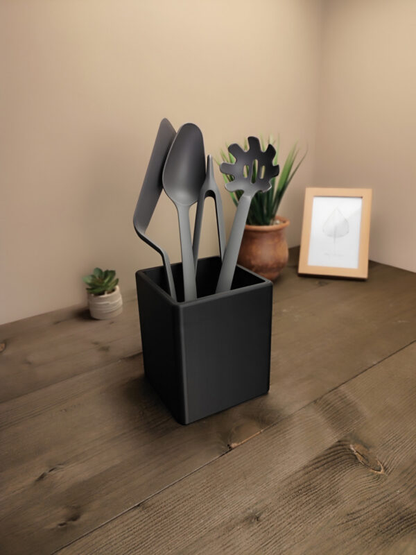 7026156595_kvadratnyj-organajzer-dlya.jpg Квадратний органайзер для кухні Minimal Kitchen Holder — підставка для ложок, лопаток, вінчиків та кухонного приладдя