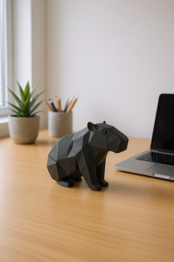 7027242555_dekorativnaya-statuetka-kapibary.png Декоративна статуетка капібари Capybara Geo Decor — геометрична фігурка тварини для дому та подарунка