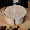 7027711131_nabor-dizajnerskih-podstavok.jpg Набір підставок під чашки Coaster Set — комплект із 6 підставок з тримачем для кави, чаю та склянок