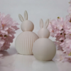 Декоративні фігурки зайчиків Bunny Duo Decor — мінімалістичний декор для дому, дитячої кімнати та Великодня