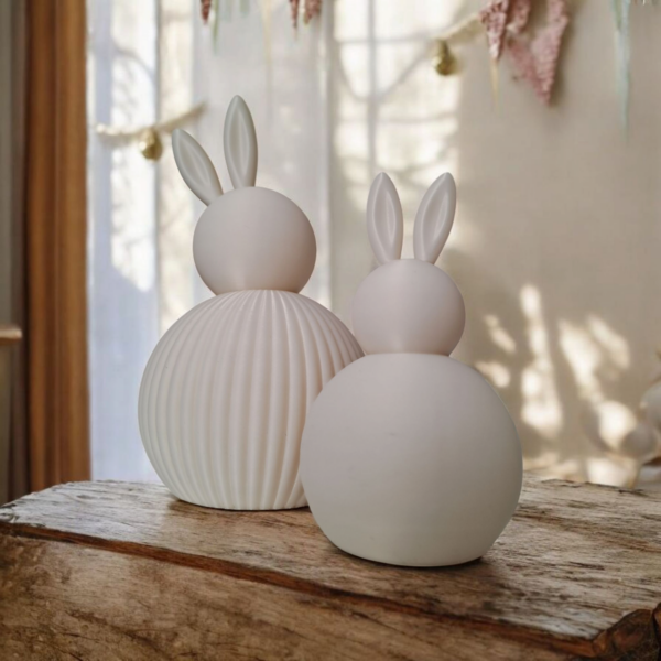 Декоративні фігурки зайчиків Bunny Duo Decor — мінімалістичний декор для дому, дитячої кімнати та Великодня