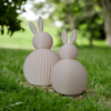 Декоративні фігурки зайчиків Bunny Duo Decor — мінімалістичний декор для дому, дитячої кімнати та Великодня