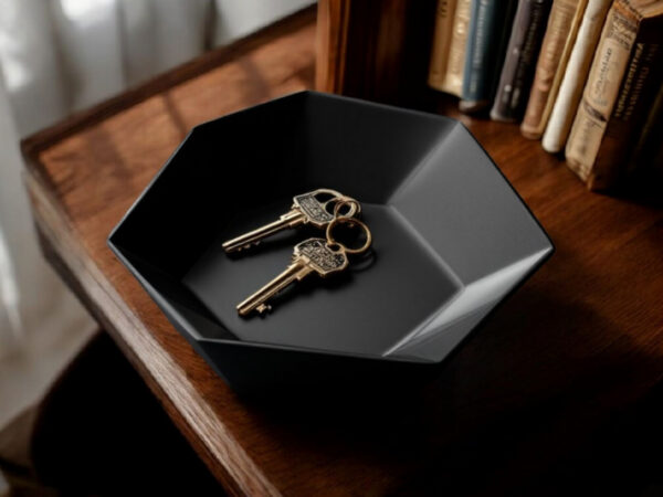 7124631658_dekorativnaya-shestiugolnaya-tarelka.jpg Hexa Catch Tray — шестикутна тарілка-органайзер для ключів, прикрас та дрібниць