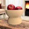 7125766909_miska-dekorativnaya-relefnaya.jpg Ribbed Elegance Bowl — декоративна миска з рельєфними лініями для фруктів, солодощів та інтер’єру